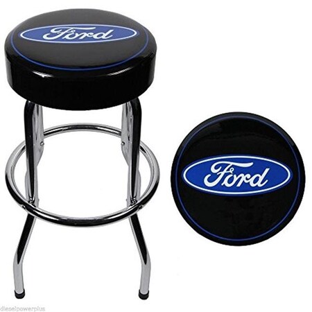 Plasticolor PlastiColor P23-004751R01 Ford Garage Bar Stool; Blue & Black P23-004751R01
